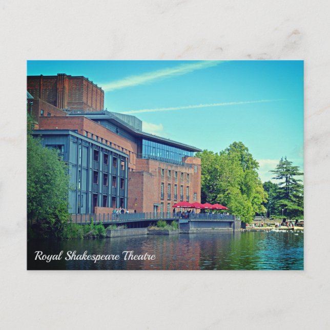 Royal Shakespeare Theater, Stratford Upon Avon Postkarte (Vorderseite)