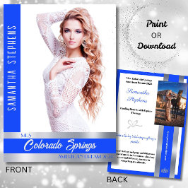 Royal Shine Autograph Card for Pageants Einladung