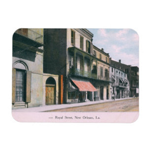Royal St., New Orleans LA 1910 Vintag Magnet