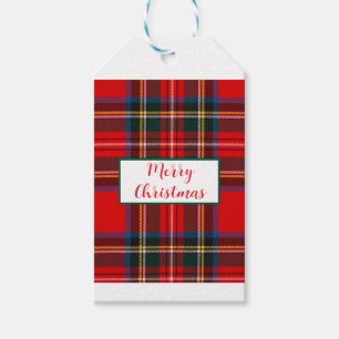 Royal Stewart Christmas Kariert PERSONALIZE Geschenkanhänger