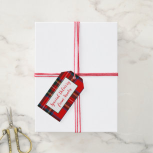Royal Stewart Christmas Kariert Santa PERSONALIZE Geschenkanhänger