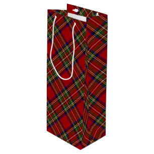 Royal Stewart Clan Familien-Tartan Karomuster Geschenktüte Für Weinflaschen