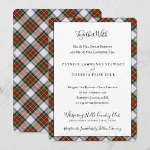 Royal Stewart Dress Clan Tartan Scottish Kariert Einladung