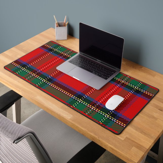 Royal Stewart rote und grüne Schotten tartan Muste Schreibtischunterlage (Büro 2)