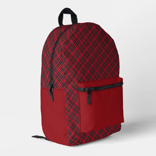 Royal Stewart Scottish Clan Tartan Bedruckter Rucksack
