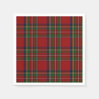 Royal Stewart Tartan Kariert Paper Napkins