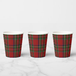 Royal Stewart Tartan Kariert Pappbecher