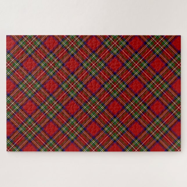 Royal Stewart Tartan Kariert Pattern (Horizontal)