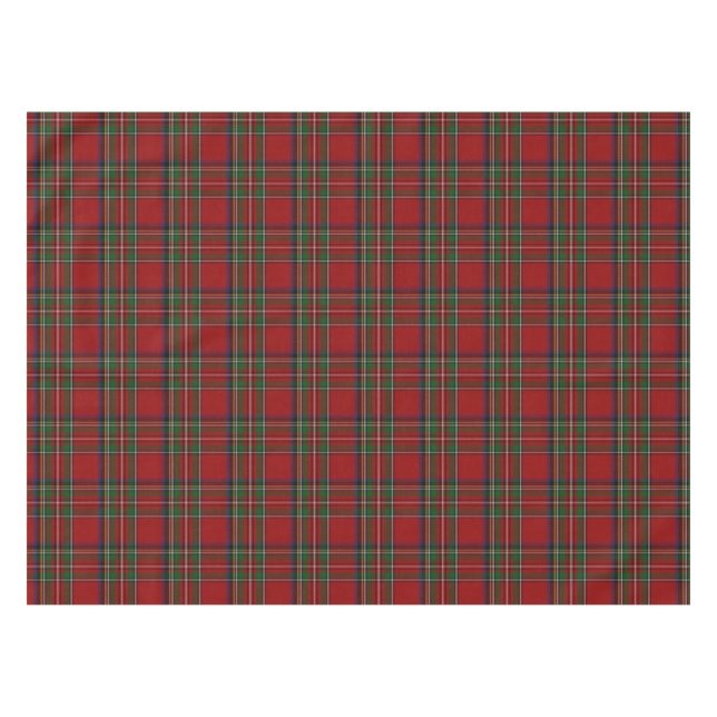 Royal Stewart Tartan Kariert Table Cloud Tischdecke (Vorderseite (Horizontal))