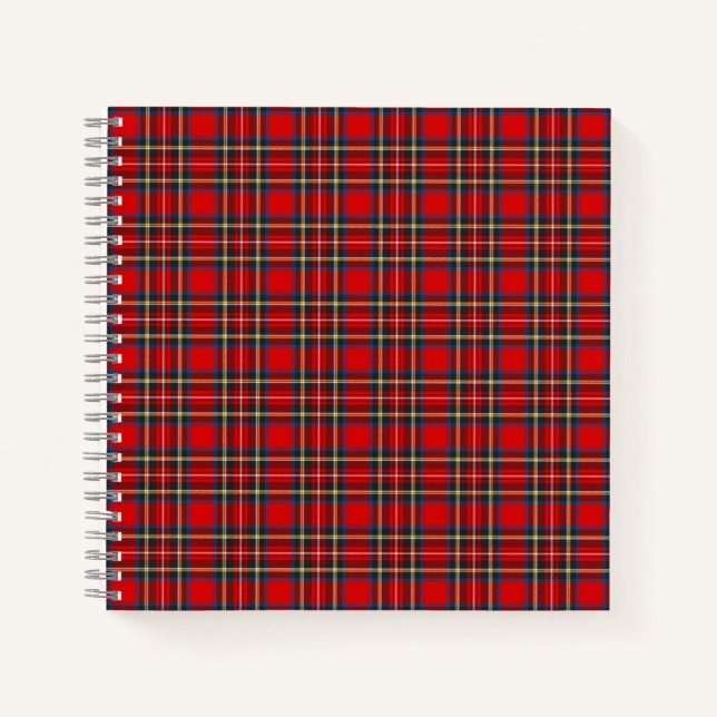 Royal Stewart Tartan Kariertes schottisches Muster Notizbuch (Vorderseite)