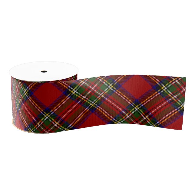 Royal Stewart Tartan Kariertes schottisches Muster Ripsband (Spule)