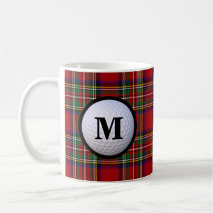 Royal Stewart Tartan Karo Schottischer Clan Monogr Kaffeetasse