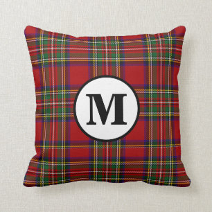 Royal Stewart Tartan Karo Schottischer Clan Monogr Kissen