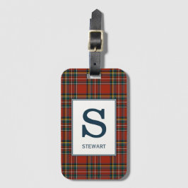 Royal Stewart Tartan Mit Monogramm Gepäckanhänger