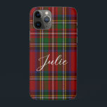 Royal Stewart Tartan Red Green Kariert Pattern Case-Mate iPhone Hülle<br><div class="desc">Traditionelles rotes und grünes Royal Stewart Tartan Muster</div>