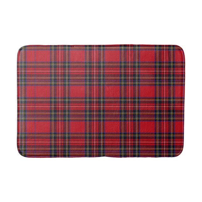 Royal Stewart Tartan Red Kariert Badematte (Vorderseite)