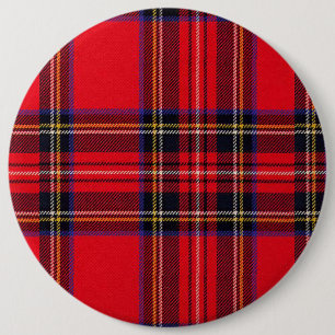 Royal Stewart tartan Red kariert Button