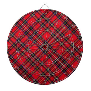 Royal Stewart tartan Red kariert Dartscheibe