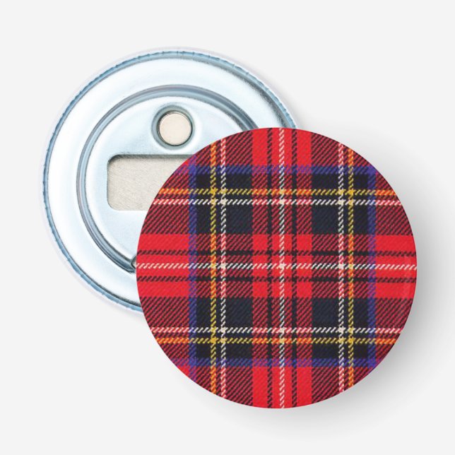 Royal Stewart tartan Red kariert Flaschenöffner (Vorderseite)