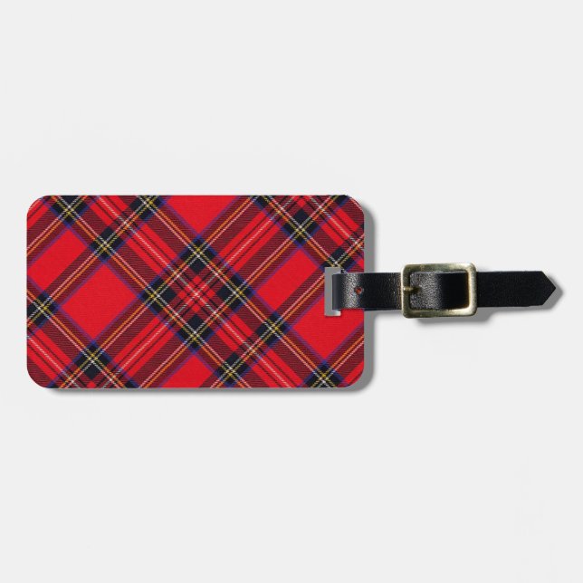 Royal Stewart tartan Red kariert Gepäckanhänger (Vorderseite horizontal)