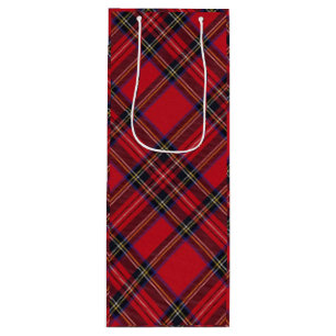 Royal Stewart tartan Red kariert Geschenktüte Für Weinflaschen