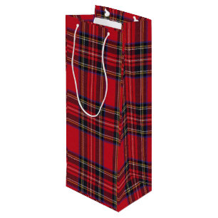 Royal Stewart tartan Red kariert Geschenktüte Für Weinflaschen