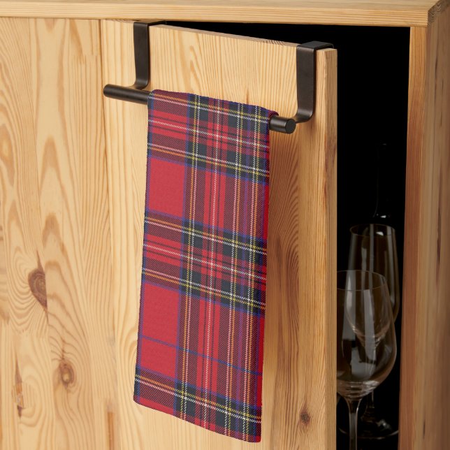 Royal Stewart Tartan Red Kariert Geschirrtuch (Drittel gefaltet)