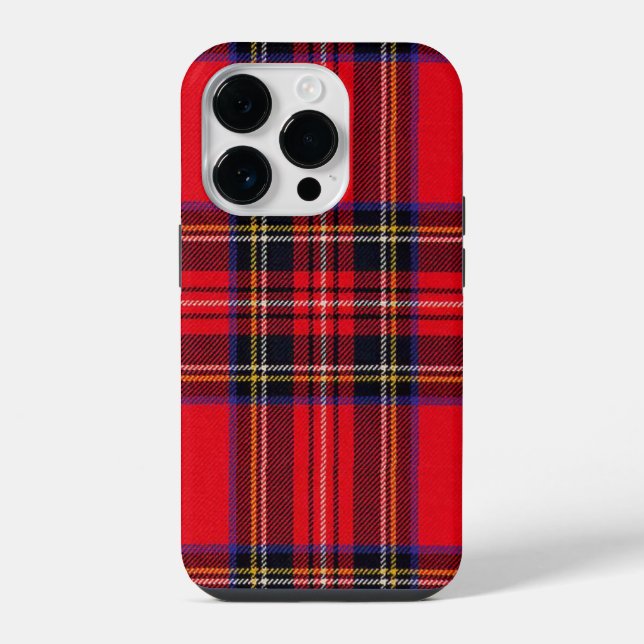 Royal Stewart tartan Red kariert iPhone 14 Pro Hülle (Rückseite)