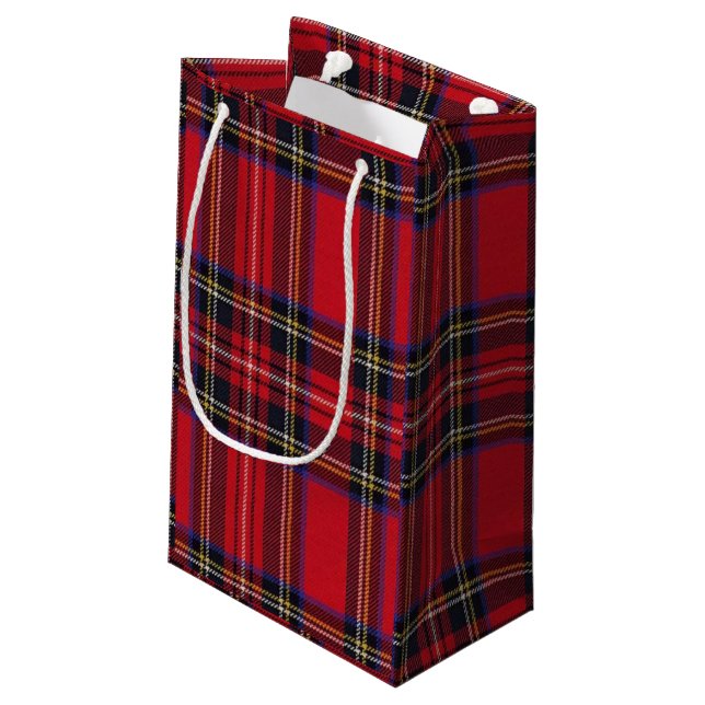 Royal Stewart tartan Red kariert Kleine Geschenktüte (Rückseite Schrägansicht)