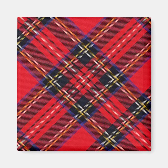 Royal Stewart tartan Red kariert Magnet (Vorne)