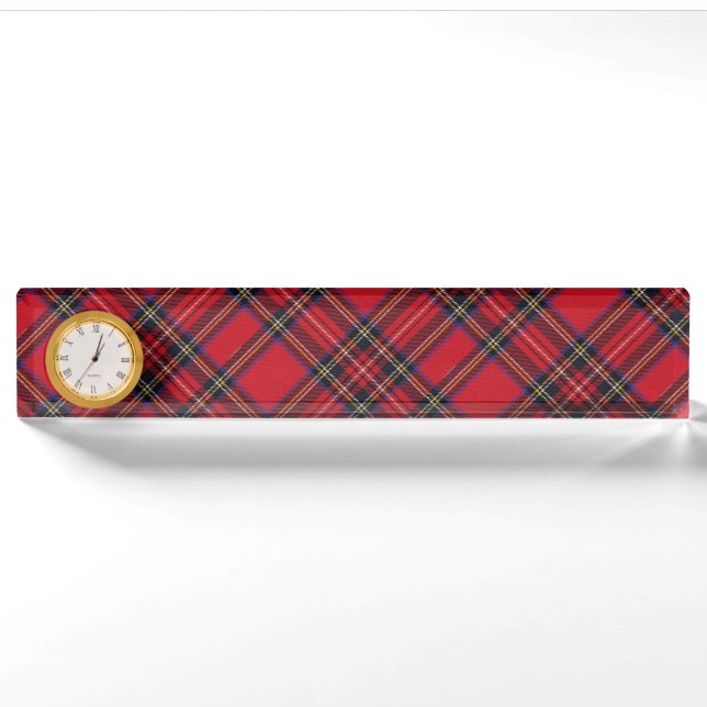Royal Stewart tartan Red kariert Namensplakette (Vorderseite)