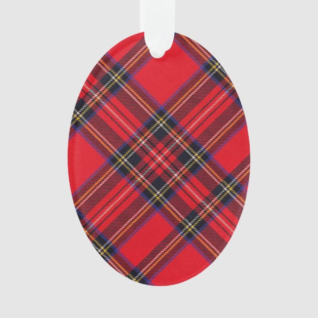 Royal Stewart tartan Red kariert Ornament (Vorderseite)