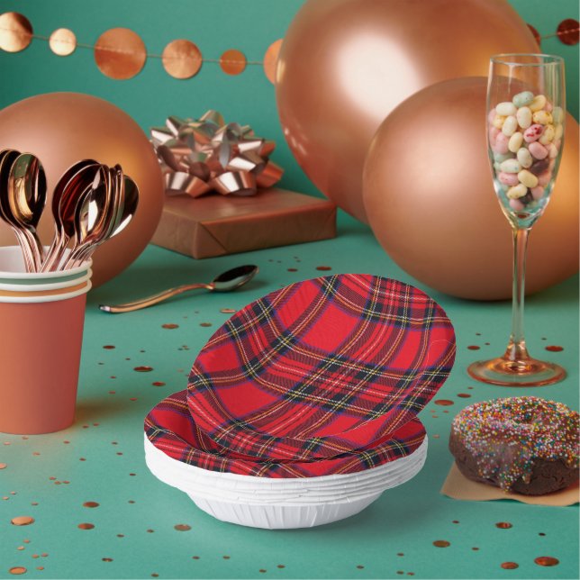 Royal Stewart tartan Red kariert Pappteller (Multi)