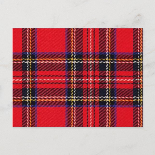 Royal Stewart tartan Red kariert Postkarte (Vorderseite)
