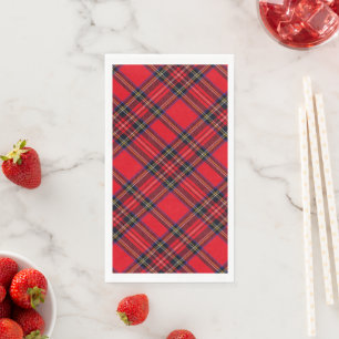 Royal Stewart tartan Red kariert Serviette
