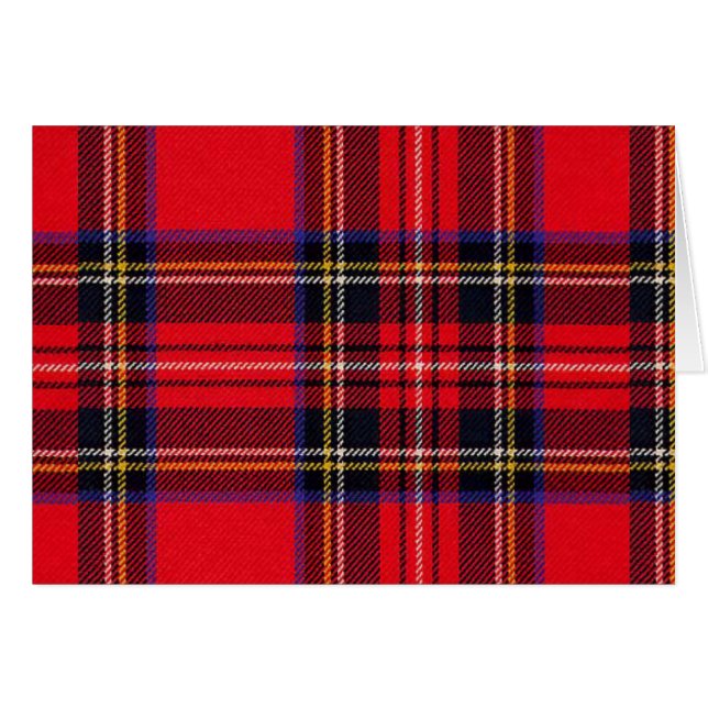 Royal Stewart tartan rouge noir plaid (Devant Horizontal)
