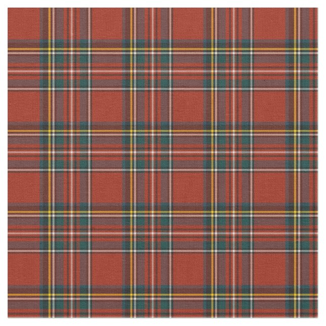 Royal Stewart Tartan Stoff (Nahaufnahme)
