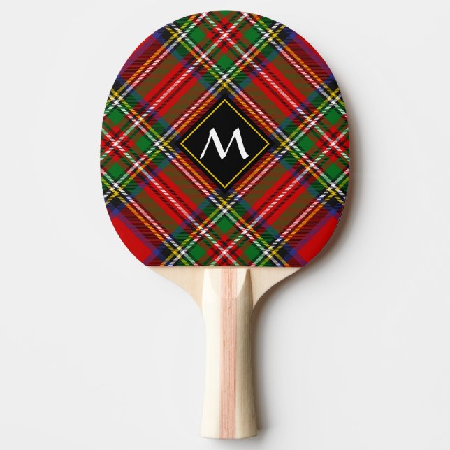 Royal Stewart Tartan Tischtennis Schläger (Vorderseite)
