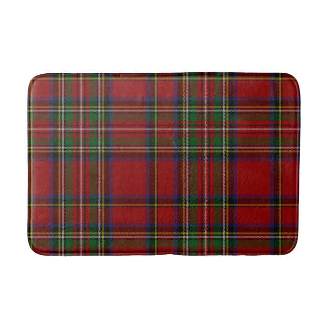 Royal Stewart Tartan Traditionelles Kariert Badematte (Vorderseite)