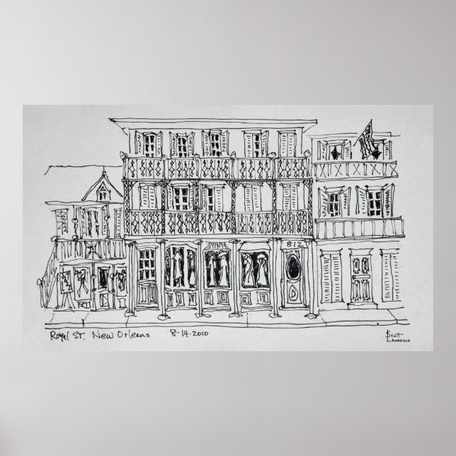 Royal Street, französisches Viertel | New Orleans Poster (Vorne)