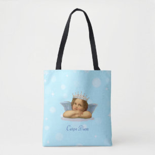 Royal Stylish Raphael Cherub on Light Blue Tasche