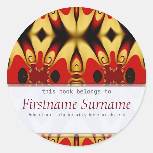 Royal Suite Buchzeichen Sticker (Vorderseite)