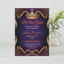 Royal Sweet 16 Invitations