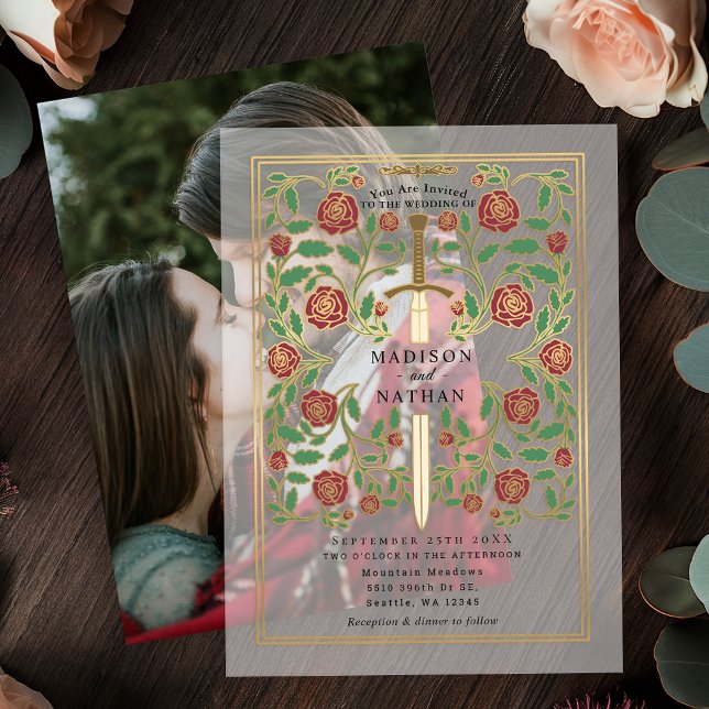 Royal Sword Floral Mittelalterliche Hochzeit (Von Creator hochgeladen)