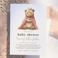 Royal Teddy Bear Little Princess Girl Baby Dusche