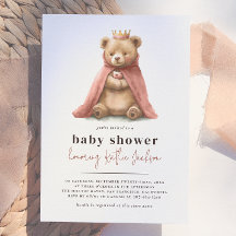 Royal Teddy Bear Little Princess Girl Baby Dusche