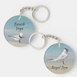 Royal Tern Yoga Posen Beach Yoga Schlüsselanhänger