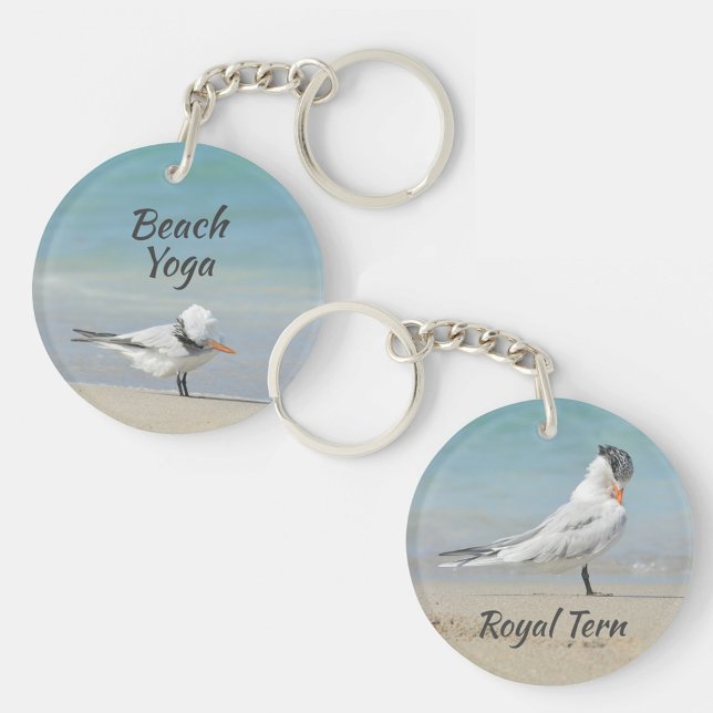 Royal Tern Yoga Posen Beach Yoga Schlüsselanhänger (Von Creator hochgeladen)