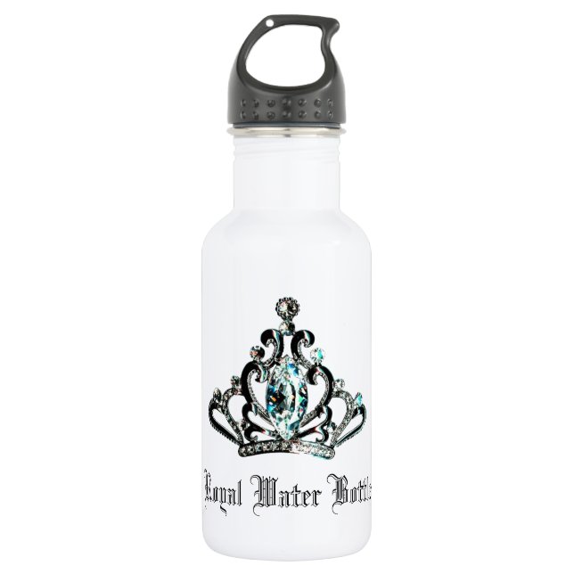 "Royal" Tiara Wasserflasche (Vorderseite)