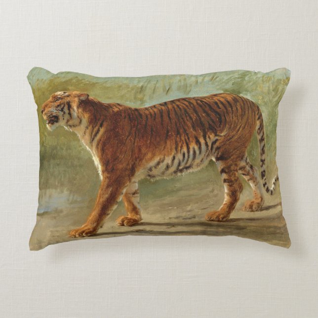 Royal Tiger Marching (von Rosa Bonheur) Dekokissen (Vorderseite)